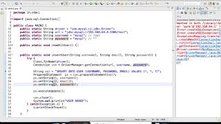 4. Java Database Connectivity Create, Read, Update & Delete Operation with dynamic parameters.