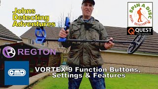 THE NEW GARRETT VORTEX VX9 Metal Detector Settings, Function Buttons \u0026 Features