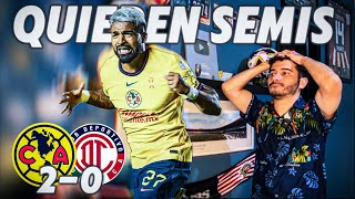 AMÉRICA 2-0 TOLUCA || IDA CUARTOS DE FINAL || REACCIÓN