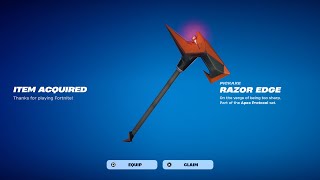 How To Get Razor Edge Pickaxe NOW FREE In Fortnite! (FREE Razor Edge Harvesting Tool)