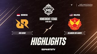 RRQ Hoshi vs Selangor Red Giants HIGHLIGHTS M6 World Championship | SRG vs RRQ ESPORTSTV