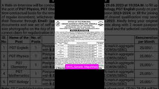 OAVS Recruitment 2023 || OAVS_Sansole_Mayurbhanj