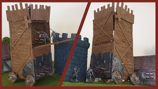 Working Siege Tower - Popsicle Stick Builds