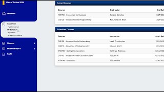 Where Can I See My Upcoming Course Schedule?