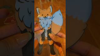 How to Make Paper Pet Fox (2/2) ❤️🦊🥹✨#art #paperdoll #papercraft