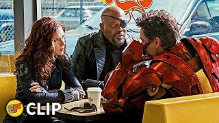 Black Widow Reveal - Randy's Donuts Restaurant Scene | Iron Man 2 (2010) Movie C