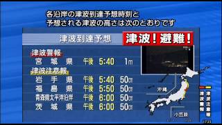 Japanese Tsunami Warning in English