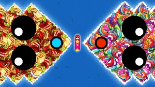 WORMSZONE.IO 001 SMART SLITHER SNAKE TOP 01 / Epic Worms Zone Best Gameplay! #36