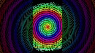 Satisfying Rainbow Spiral Design in Python Turtle 🌀🌈