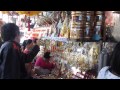 buddhist temple market stalls at wat sothonwararam worawihan chachoengsao thailand ฉะเชิงเทรา