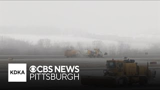 Behind-the-scenes look at how crews keeps Arnold Palmer Regional Airport runway open during snowfall