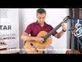 Luthier  Charalampos Koumridis 2019 lattice No 126 demo Carcassi www concert classical guitar com