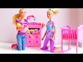 barbie doll baby sitter play toys