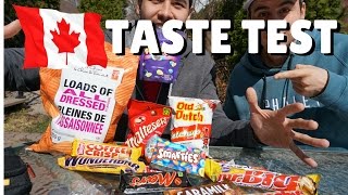 American Tries Canadian Snacks & Candy (Taste Test)