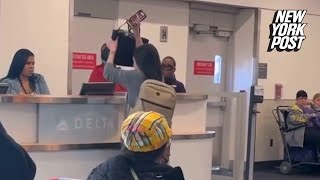 Delta passenger goes on profane rant about her period, rages at workers in epic airport meltdown
