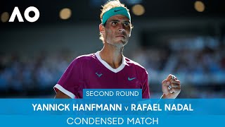 Yannick Hanfmann v Rafael Nadal Condensed Match (2R) | Australian Open 2022