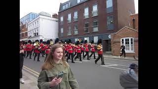 Band of the Irish Guards in Windsor 5 Apr 2023 - \