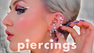 Changing out my piercings *silver edition*