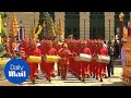 Thai king's golden plaque arrives at Grand Palace for coronation