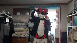 Fursuit dragon LEOS full suit video 3 ケモノ着ぐるみ ドラゴン 兽装 龙