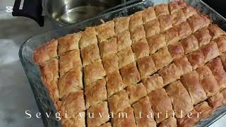 KIYIR KIYIR EV BAKLAVASI .DENEYECEĞİNİZ EN GÜZEL BAKLAVA HAMURU TARİFİ.😊