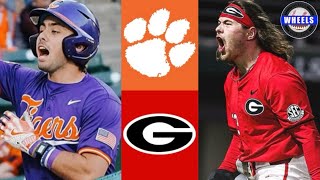 #5 Clemson vs #20 Georgia Highlights (CRAZY!) | 2024 College Baseball Highlights