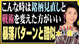 「木村佳子の気になる銘柄「こんな時は銘柄見直しと戦術を変えた方がいい！過去の暴落パターンと酷似」