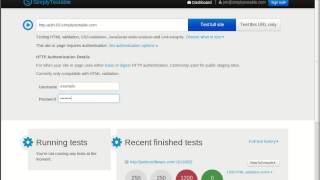 SimplyTestable.com HTTP authentication demonstration