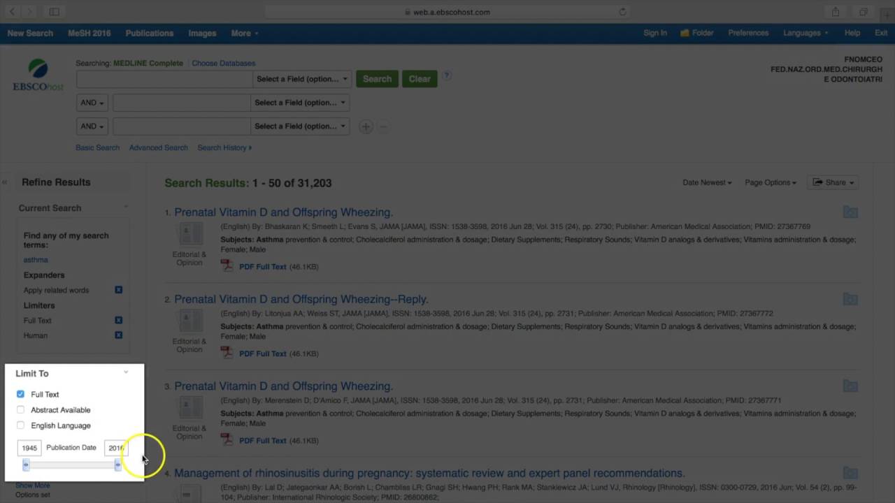 Tutorial Ebsco Youtube