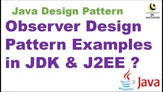 Observer Design Pattern Examples in JDK & J2EE || Design Pattern ||Design Pattern Interview question