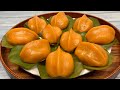 橙薯粿 | 色香味俱全 | 皮软Q不容易变硬 | Orange Sweet Potato Kuih