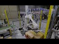 ai random box de palletizer with abb robot irb4600 물류자동화 물류로봇