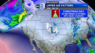 Rain chances return before Christmas, enjoy the cool