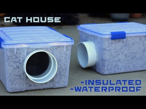 DIY Outdoor Cat Shelter DIY Outdoor Cat Shelter