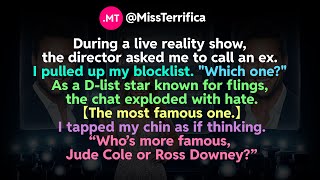 During a live reality show, the director asked me to call an ex...