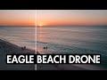 Eagle Beach Aruba Sunset Drone