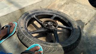 How to change bearing in motorcycle front wheel