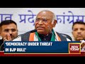 Democracy Under Threat In BJP Rule: Congress Chief Kharge's Scathing Attack On Modi Govt