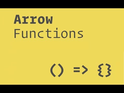 Javascript ES6 - Arrow Functions - YouTube