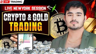 Crypto \u0026 Gold Live Trading || 1 Feb || The Trade Room -  Mayank Raj