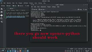 How to fix opencv-python / cv2 Not Working on Opensuse tumbleweed/leap