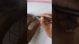 easy illusion geometric pattern#3d #illusion #drawing #viral #shortvideo