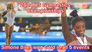 5 Gold Medals! Simone Biles Dominates at 2024 Xfinity U.S. Championships! The GO