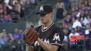 20160623 MLB CHC@MIA Wei-Yin Chen 7IP 陳偉殷7局7K失2分 今年第二次7局好投 [民視四季台]