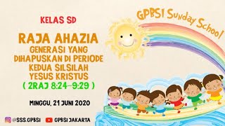 [SD] Raja Ahazia - Generasi yang Dihapuskan di Periode II Silsilah Yesus Kristus | 2Raj 8:24-9:29