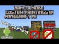 How to Make Custom Paintings on Minecraft pe | 100% Working