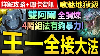 【神魔之塔】雙阿爾 全鋼煉配置【喰魅地獄級】4屬或以上成就◎穩刷劇本【王一給我全接下來！鋼煉隊穩刷喰魅地獄級！】(成為起源的奴僕◎器官的守衛)