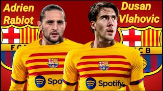 Dusan Vlahovic et Adrien Rabiot est dans le viseur du Barça