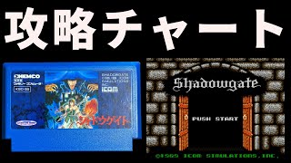 [ファミコン]ケムコ シャドウゲイト攻略チャート動画　エンディングまで