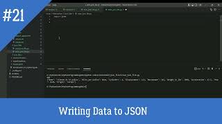 Loading and Dumping Data in JSON | Python Programming 2022 | Open Knowledge Share